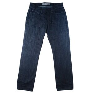 EXPRESS JEANS Kingston Classic Fit Straight Leg Dark Wash Mens Jeans Pants 32x32